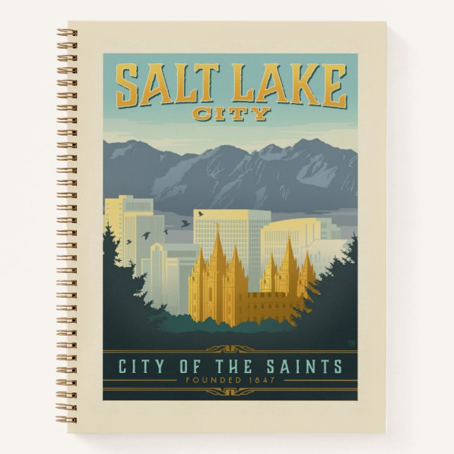 Stadt der Heiligen | Salt Lake City, Utah Notizbuch (Vorderseite)