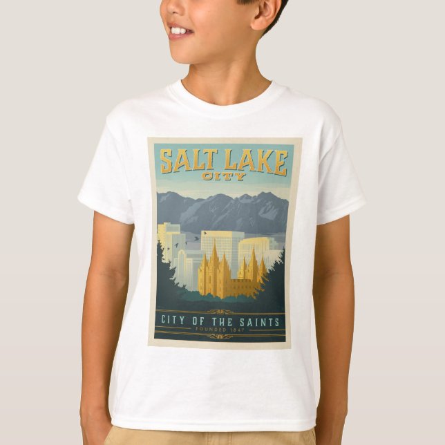 Stadt der Heiligen | Salt Lake City, Utah T-Shirt (Vorderseite)