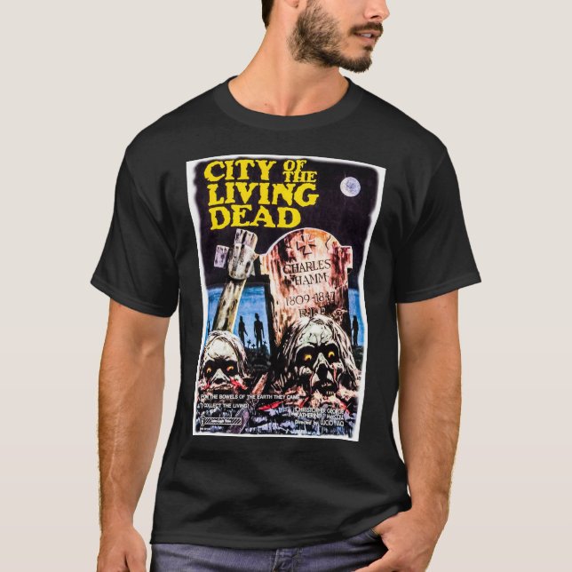 Stadt der lebendigen Totendrucke Klassischer T - S T-Shirt (Vorderseite)