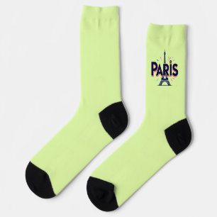 Stadt der Lichter: Bold Paris Typografy Art Socken