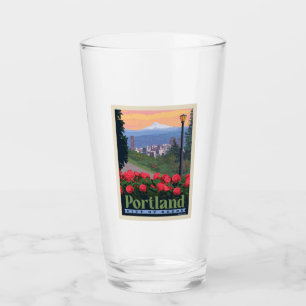 Stadt der Rose   Portland, Oregon Glas