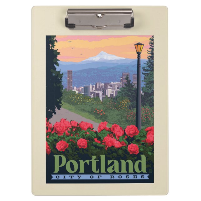 Stadt der Rose | Portland, Oregon Klemmbrett (Vorderseite)