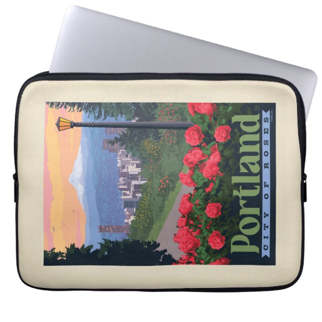 Stadt der Rose | Portland, Oregon Laptopschutzhülle (Vorderseite)