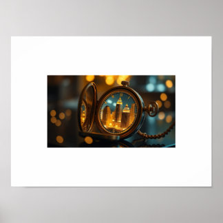 Stadt der Zeit - Städtische Träume in einer Pocket Poster