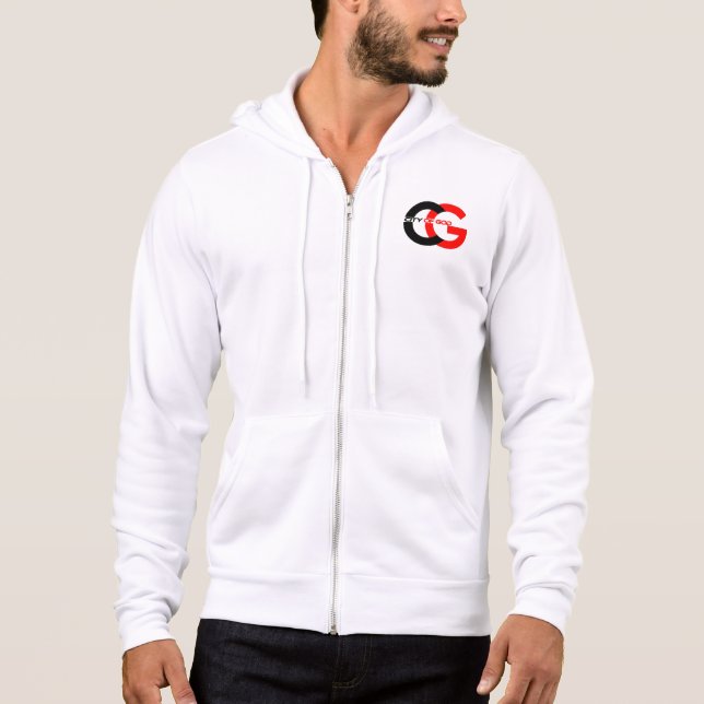 Stadt des Gottes Logo Zip Hoodie (Vorderseite)