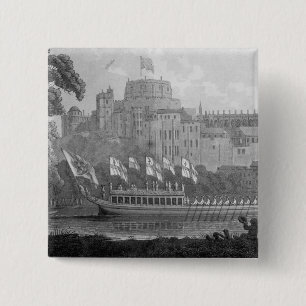Stadt des London-Staats-Lastkahnes Button
