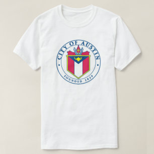 Stadt des offiziellen Siegel-T - Shirt Austins