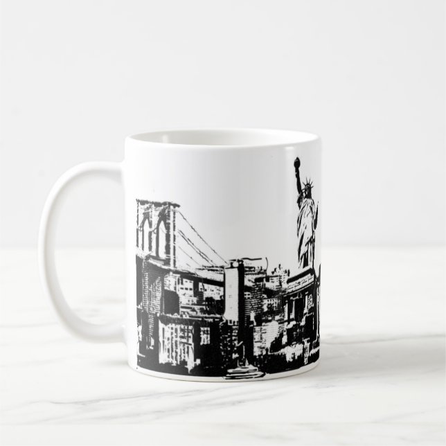 Stadt, die Sie inspiriert Kaffeetasse (Links)