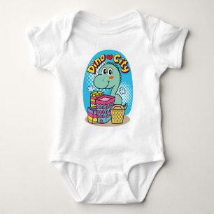 Stadt Dino Baby Strampler