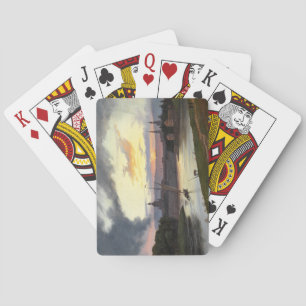 Stadt Dresden bei Sunset (deutsche Landschaft) Spielkarten