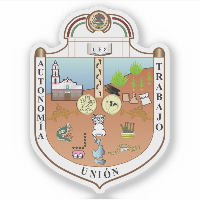 Stadt Ecatepec de Morelos, Mexiko Aufkleber (Vorderseite)