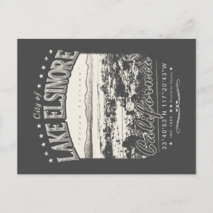 STADT ELSINORE KALIFORNIEN VINTAG POSTKARTE