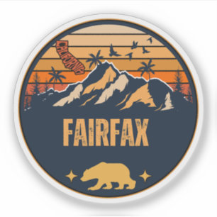 Stadt Fairfax, Kalifornien Aufkleber