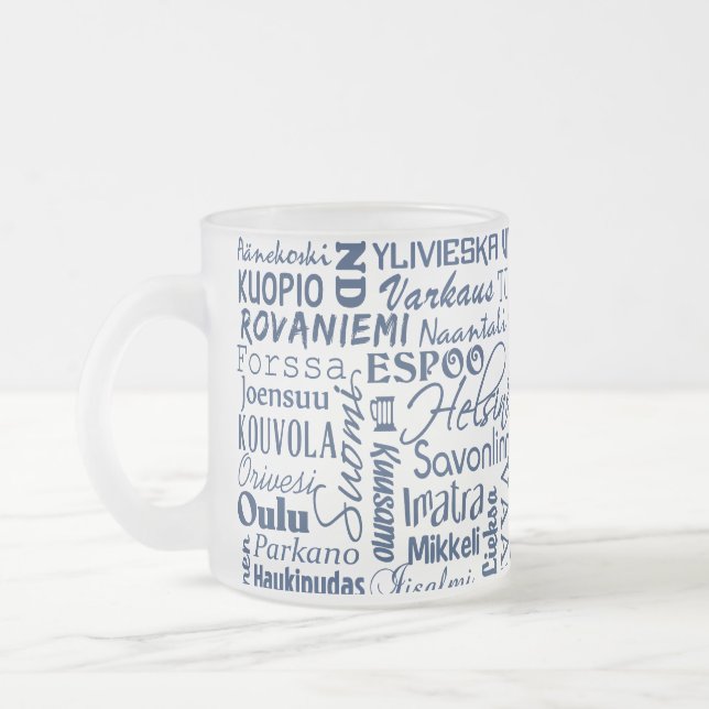 Stadt Finnland - Stil wählen Mattglastasse (Links)
