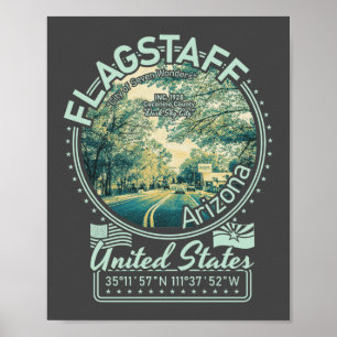 STADT FLAGSTAFF - STAAT ARIZONA POSTER