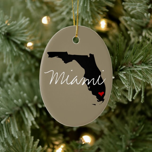 Stadt Florida Keramikornament (Baum)