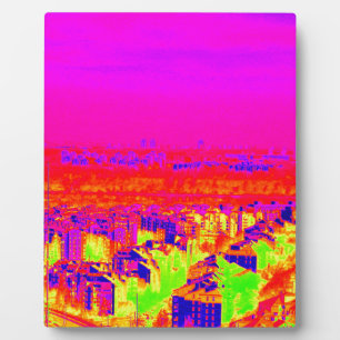 Stadt Fotoplatte