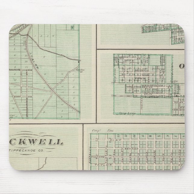 Stadt Fowler, Benton Co Mousepad (Vorne)