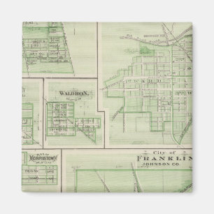 Stadt Franklin, Johnson Co mit Shelbyville Magnet