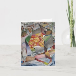 Stadt gerettet - Blank Notizkarte Karte