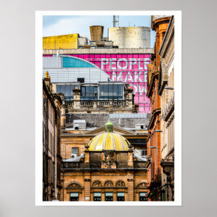 Stadt Glasgow Poster