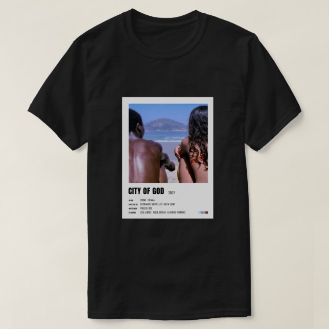 Stadt Gottes minimalistisches Plakat T-Shirt (Design vorne)