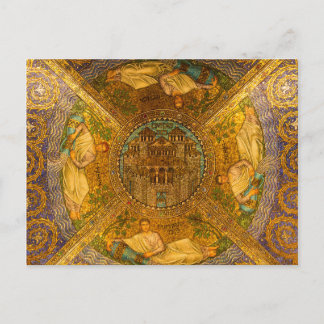Stadt Gottes Neo Byzantinische Decke der Kathedral Postkarte