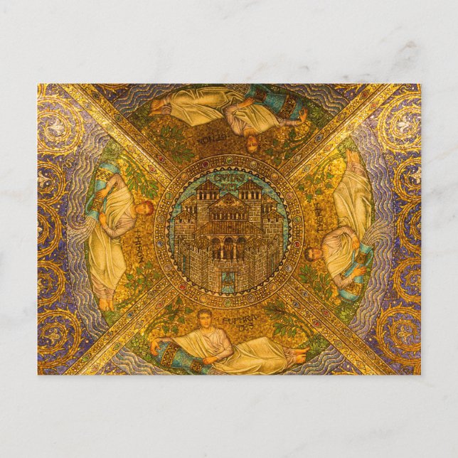 Stadt Gottes Neo Byzantinische Decke der Kathedral Postkarte (Vorderseite)