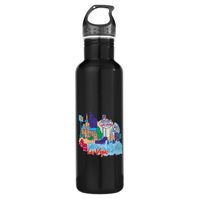 Stadt graphic.png Las Vegas Nevada Trinkflasche (Vorderseite)