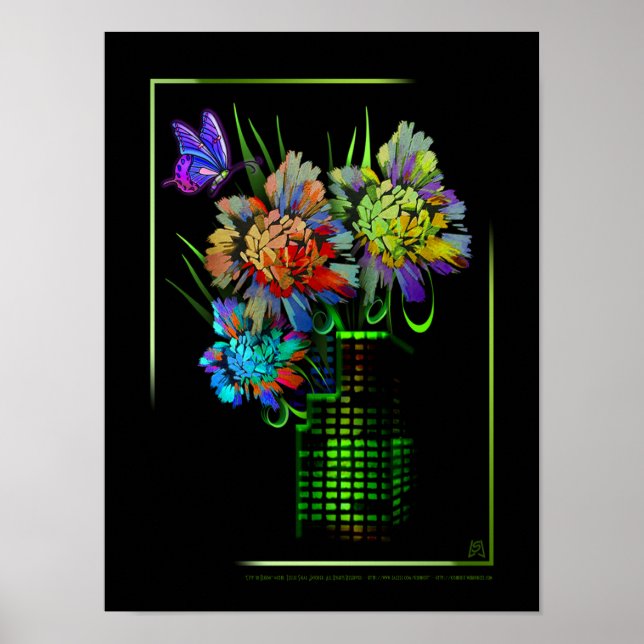 Stadt in Bloom Poster (Vorne)
