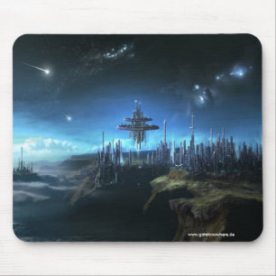 Stadt in den Wolken - Mousepad