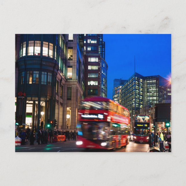 Stadt in der Nacht | London, England Postkarte (Vorderseite)