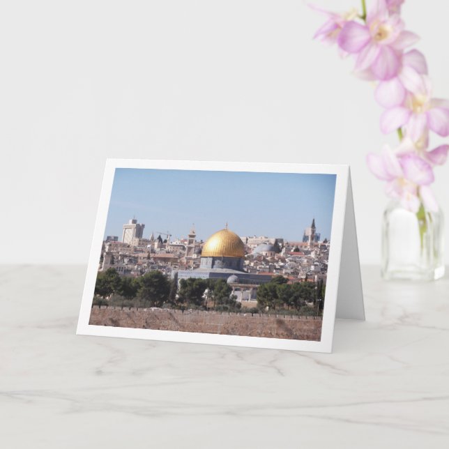 Stadt Jerusalem, Kuppel des Felsens Karte (Orchidee)