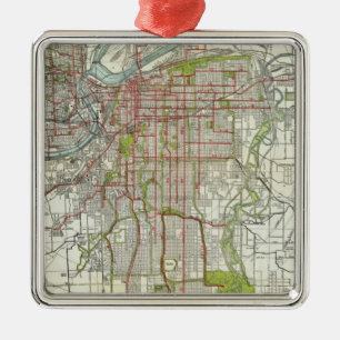 Stadt Kansas Silbernes Ornament