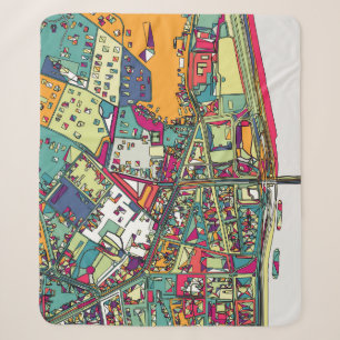 Stadt-Karte Budapests, Ungarn   Sherpadecke