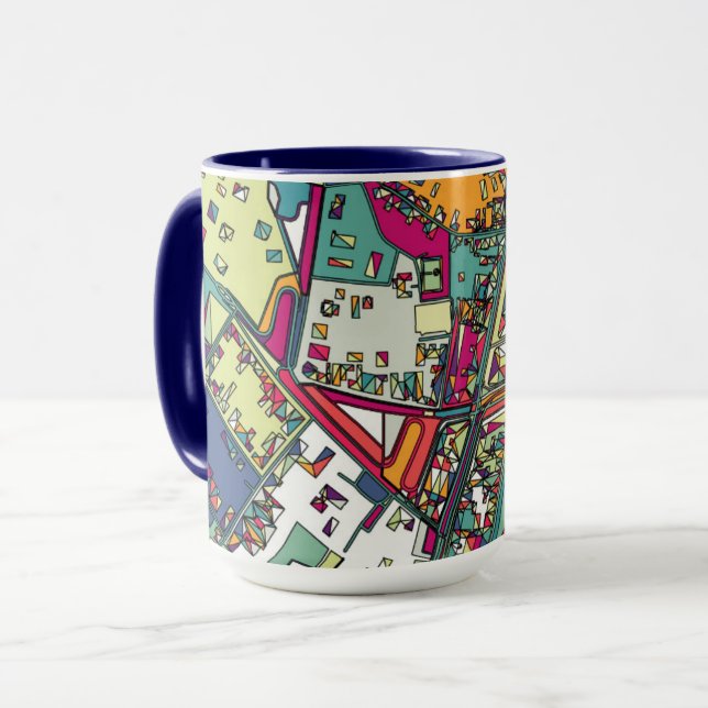 Stadt-Karte Budapests, Ungarn | Tasse (Vorderseite Links)