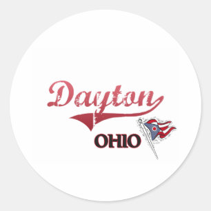 Stadt-Klassiker Daytons Ohio Runder Aufkleber