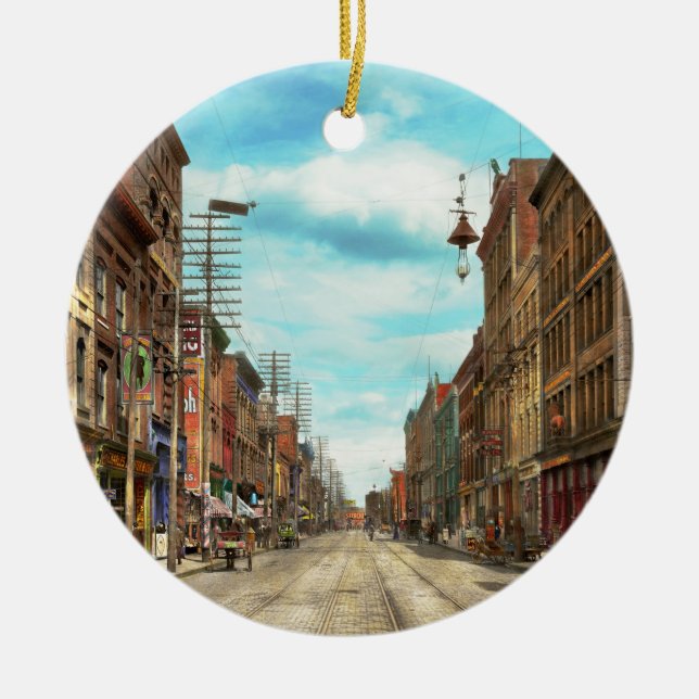 Stadt - Knoxville TN - homosexuelle Straße 1903 Keramik Ornament (Vorne)