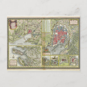 Stadt La Rochelle Siege in den Jahren 1627-28 und  Postkarte
