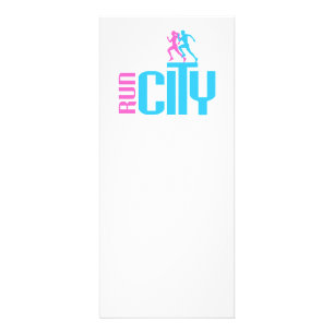 Stadt laufen werbekarte