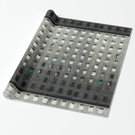 Stadt-Leben-Grau Geschenkpapier