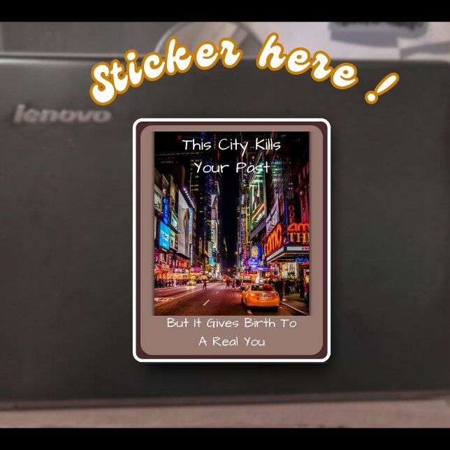 Stadt Leben Zitat Vinyl Aufkleber Erfinde Dich Neu (Von Creator hochgeladen)