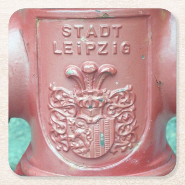 Stadt Leipzig, Deutschland - Untersetzer für Feuer (Vorderseite)