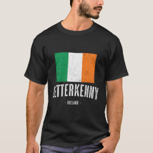 Stadt Letterkenny Irische Flagge T-Shirt