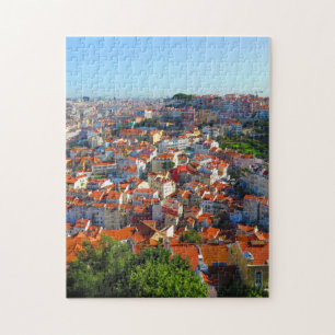 Stadt Lissabon in Portugal - Vertikales Puzzle