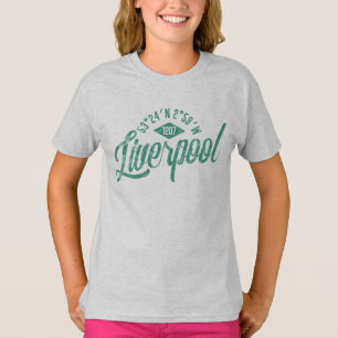 Stadt Liverpool Koordinaten T-Shirt
