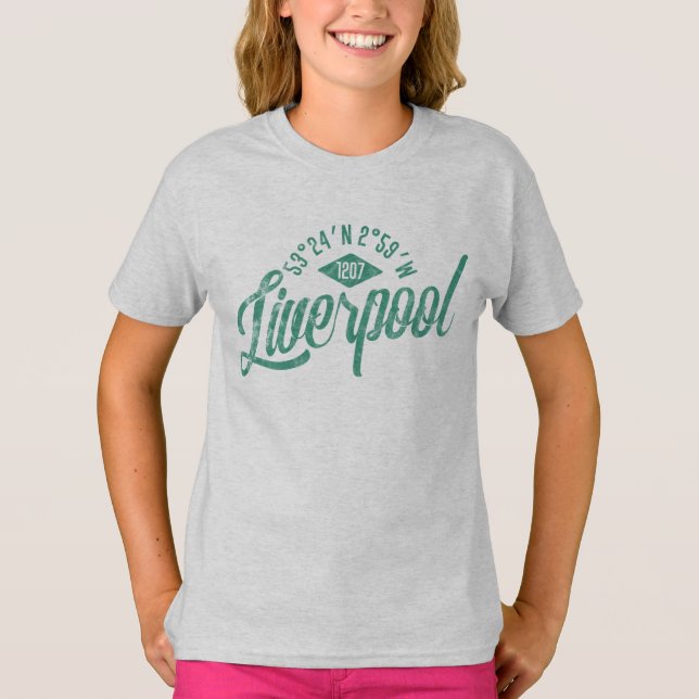 Stadt Liverpool koordiniert Tee-Shirt T-Shirt (Vorderseite)