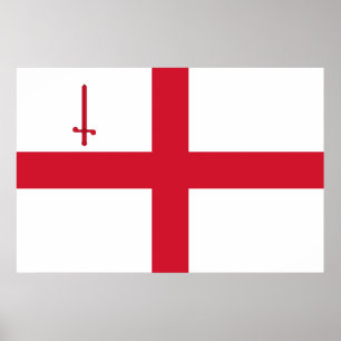 Stadt London (England) (UK Hauptstadt City) Poster