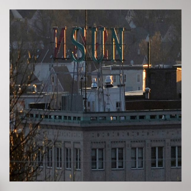 STADT LOWELL SUN GEBÄUDE POSTER (Vorne)