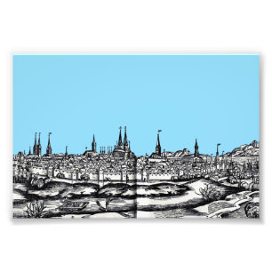 Stadt Lubeck in Norddeutschland Fotodruck